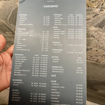 Sea Rooftop - Menu - Bars Near Me - Jardim Oceania, PB