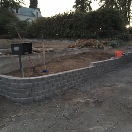 Couldn't be happier with the retaining wall.