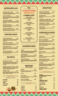 Menu photo 1 El Rancho Viejo Busco Churubusco, IN