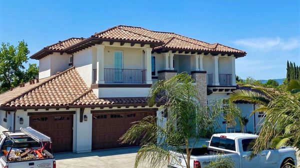 Dainty Residence - The following roof and gutter installation was for a custom home built in Contra Costa County.