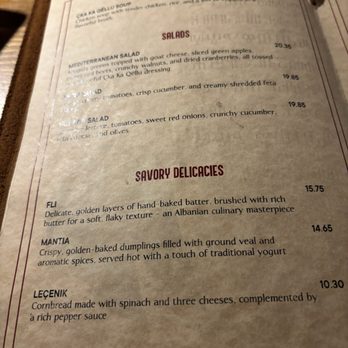 Çka Ka Qëllue - Menu - Modern European Near Me - New York, New York Çka Ka Qëllue - Menu - Modern European Near Me - New York, New York