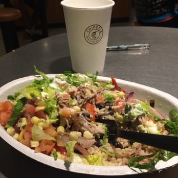 Chipotle Mexican Grill - Carnitas bowl...water - Mexican Near Me - Irvine, California