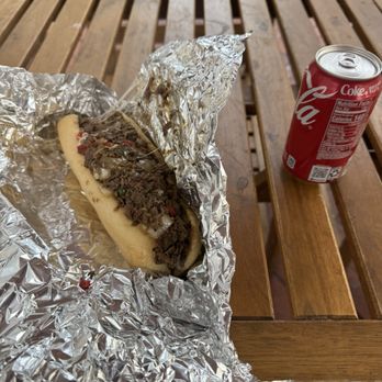 The Block - The small Philly Cheesesteak and a can of Coca-Cola. - Sandwiches Near Me - Portland, Oregon