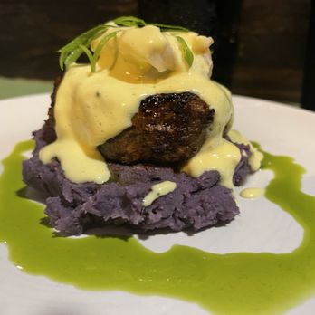 I Luv Dumplings - Valentines prix fix - New York steak with lobster nuggets on purple sweet potatoes - Pan Asian Near Me - Honokaa, Hawaii I Luv Dumplings - Valentines prix fix - New York steak with lobster nuggets on purple sweet potatoes - Pan Asian Near Me - Honokaa, Hawaii