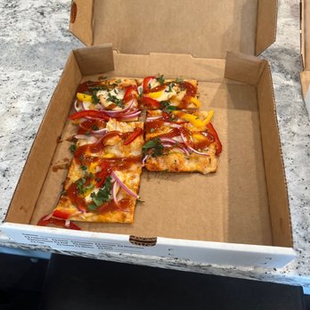 Bonfyre American Grille - This is a $14 pizza. I think someone ate a piece. Ugh - American Near Me - Madison, Wisconsin Bonfyre American Grille - This is a $14 pizza. I think someone ate a piece. Ugh - American Near Me - Madison, Wisconsin