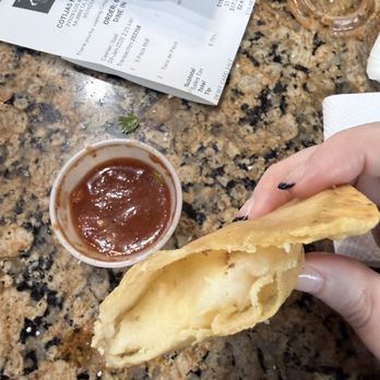 Cotija's Taco Shop - Heaven!!! Salsa and potato (Taco de Papa) - Mexican Near Me - Temecula, California