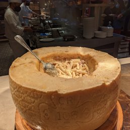 Pasta in the Cheese Wheel