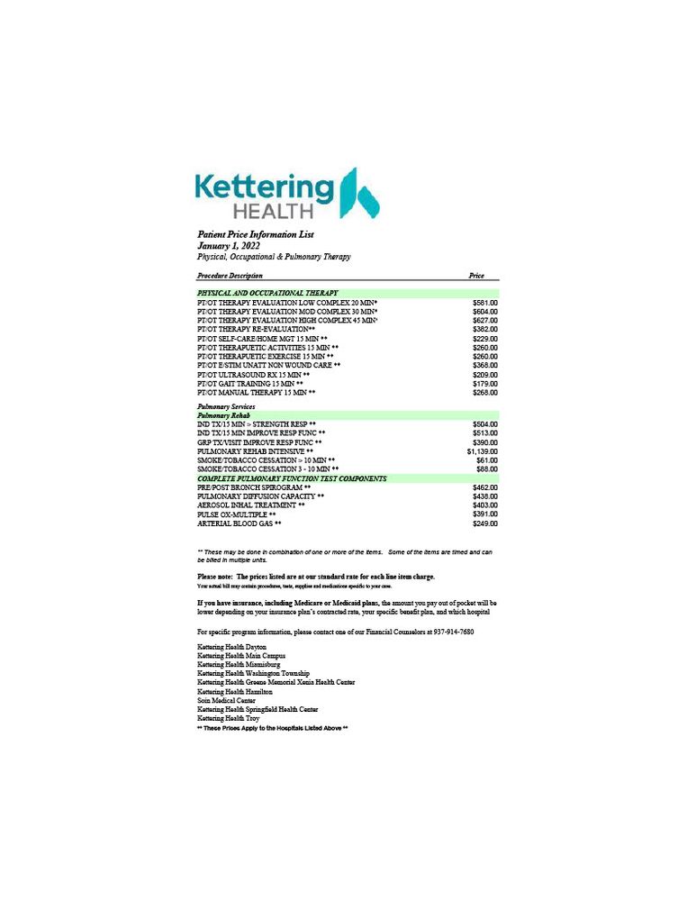 SUGARCREEK HEALTH CENTER Updated September 2024 6438 Wilmington