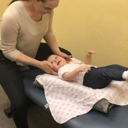 Family Advantage Chiropractic - Dr Doyle working with one of our little patients.