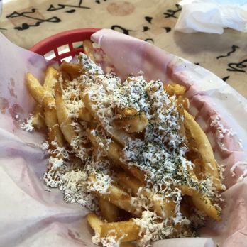 Alexandria Mediterranean Cuisine - Greek fries; shredded cheese, dill, and fries - Mediterranean Near Me - Kent, Washington Alexandria Mediterranean Cuisine - Greek fries; shredded cheese, dill, and fries - Mediterranean Near Me - Kent, Washington