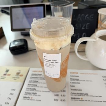 Odd One Out Tea - Pecan creme brulee milk tea - wonderful recommendation! - Bubble Tea Near Me - Santa Monica, California