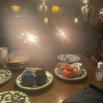 The Hideaway - Churros that were so good with birthday sparks for my mom - Steakhouses Near Me - Beverly Hills, California