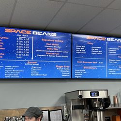 Space Beans Coffee - Menu