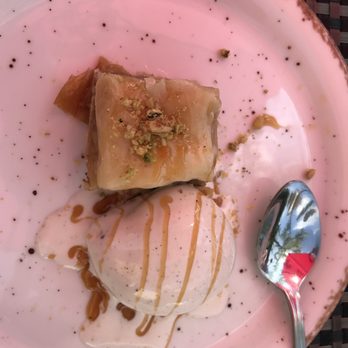 Lefkes - Baklava with Ice Cream - Mediterranean Near Me - Englewood Cliffs, New Jersey Lefkes - Baklava with Ice Cream - Mediterranean Near Me - Englewood Cliffs, New Jersey