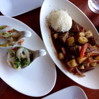 Aji Peruvian Cuisine - Ceviche and tenderloin- homemade chips. Forgot pic of shrimp....mouth still watering - Peruvian Near Me - Long Beach, California Aji Peruvian Cuisine - Ceviche and tenderloin- homemade chips. Forgot pic of shrimp....mouth still watering - Peruvian Near Me - Long Beach, California