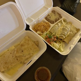 Taco Tuesdays - Cheese Quesadilla & Chicken Enchiladas Plate - Mexican Near Me - West Sacramento, California