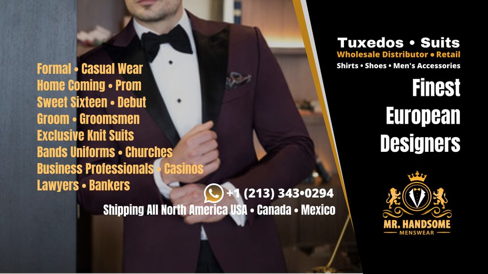 Mr. Handsome Menswear * Tuxedos & Suits, Los Angeles Roadtrippers