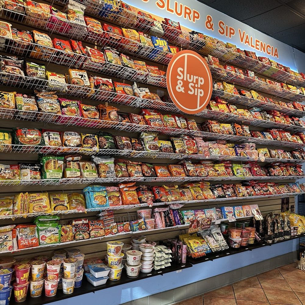 Slurp & Sip - Ramen display - Korean Near Me - Valencia, California Slurp & Sip - Ramen display - Korean Near Me - Valencia, California