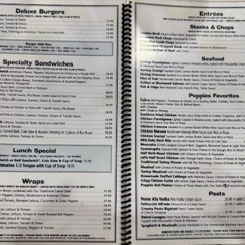 Poppies Restaurant & Deli - A page from Poppies extensive menu - Delis Near Me - Delray Beach, Florida Poppies Restaurant & Deli - A page from Poppies extensive menu - Delis Near Me - Delray Beach, Florida
