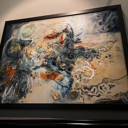 Firebirds Wood Fired Grill - Cool artwork adorned the walls