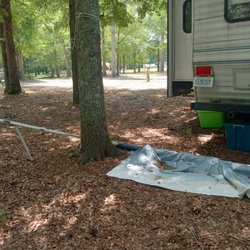 Yogi Bear's Jellystone Park - Broken awning after wind shear.