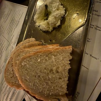 Culaccino - This complimentary bread with ricotta / oil dip was down right sinfully good - Italian Near Me - Franklin, Tennessee