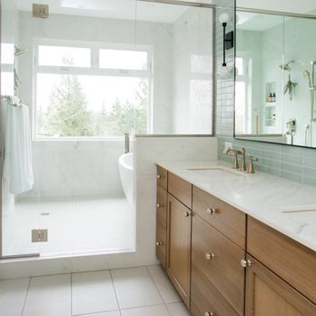Build Forward Construction - a large bathroom with a walk in shower - General Contractors Near Me - Portland, Oregon Build Forward Construction - a large bathroom with a walk in shower - General Contractors Near Me - Portland, Oregon