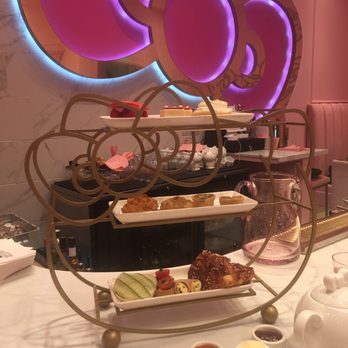 Hello Kitty Cafe - Sandwich and dessert tray - Cafes Near Me - Irvine, California