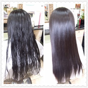 Before Collagen Magic Straight Hair Rebonding After Yelp