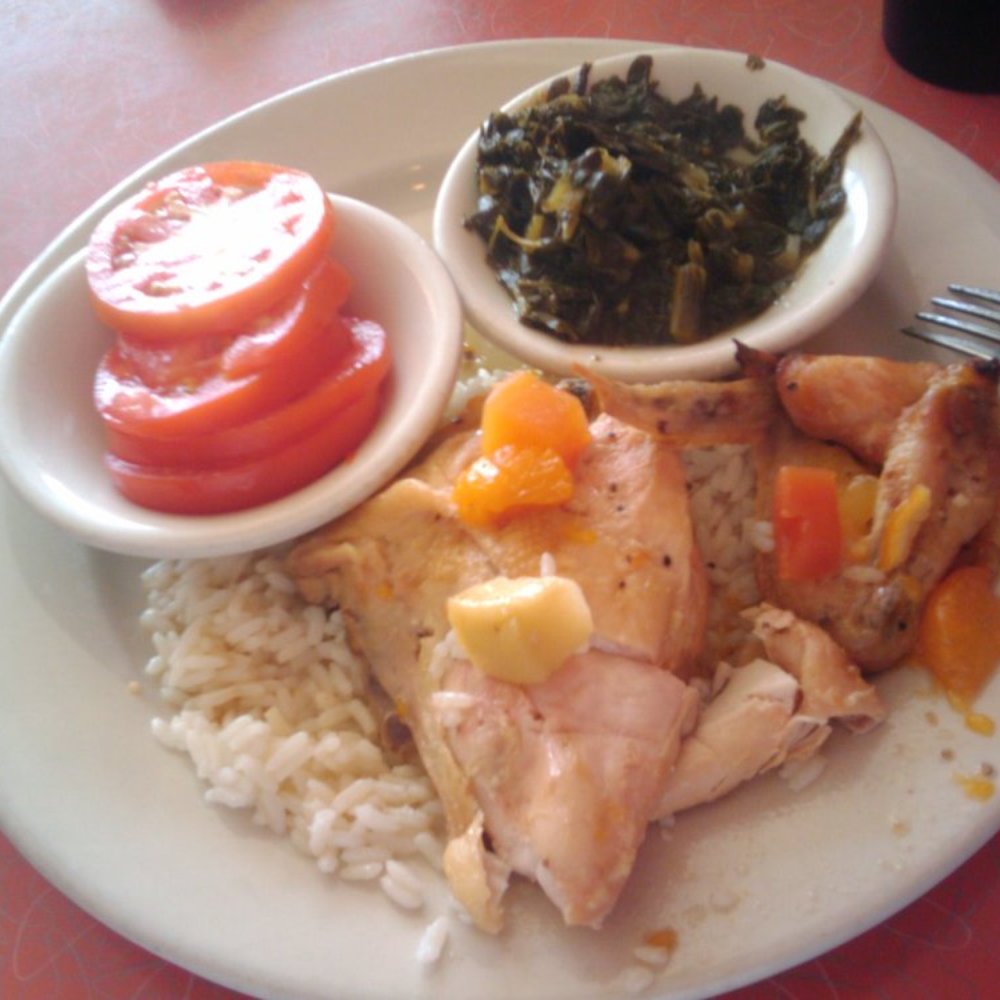 lunch is Hawaiian baked chicken lunch is Hawaiian baked chicken