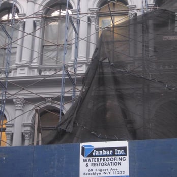 Janbar Inc - scaffolding on the side of a building - General Contractors Near Me - Brooklyn, New York