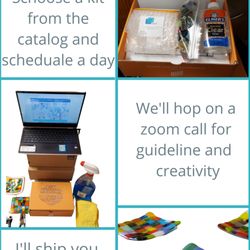 Virtual glass art workshop