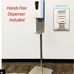Hands free dispenser and stand