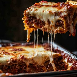 Covinten Cafe - Sausage & Beef Lasagna al Forno. Ground beef, Italian sausage, vine-ripened tomato sauce, whole milk ricotta, and mozzarella