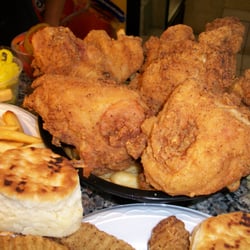 George's Wings - Fried Chicken, biscuits, and fresh-cut potatoes