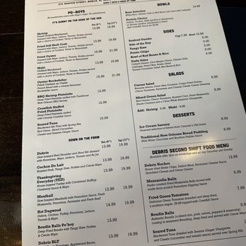 Debris Po Boys & Drinks - Menu - Sandwiches Near Me - Mobile, Alabama