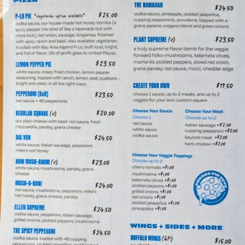 Square Pie Guys - Menu - Pizza Near Me - Campbell, California