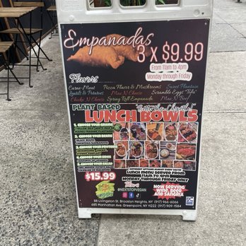 Next Stop Vegan - Lunch Menu - Vegan Near Me - Brooklyn, New York