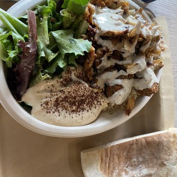 Yafa Hummus - Bowl with falafel and chicken shawarma - Mediterranean Near Me - Dublin, California Yafa Hummus - Bowl with falafel and chicken shawarma - Mediterranean Near Me - Dublin, California