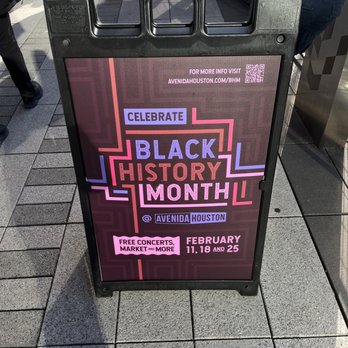 Avenida Houston - a black history month sign - Parking Near Me - Houston, Texas