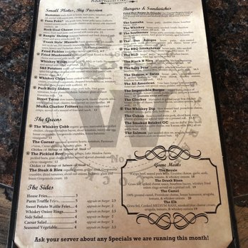 The Whiskey - Menu - American Near Me - Orlando, Florida