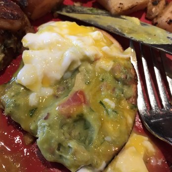 Red's Kitchen + Tavern - "Smashed" avocado toast. It was really mushy store bought guacamole. - American Near Me - Peabody, Massachusetts