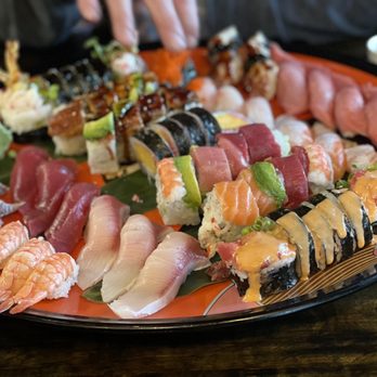 Wasabi Bay - a large platter of sushi - Sushi Bars Near Me - Mill Creek, Washington Wasabi Bay - a large platter of sushi - Sushi Bars Near Me - Mill Creek, Washington