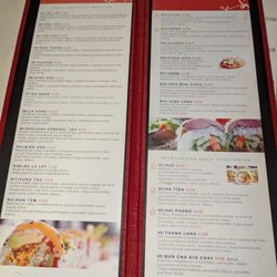 Spring rolls menu