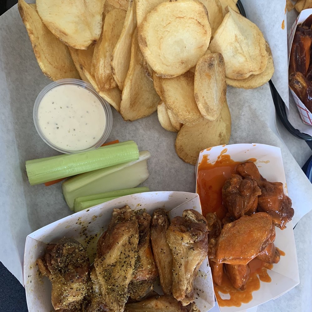 Original Buffalo Wings Restaurant - Wings & chips. The chips were amazing, the wings a little dry from the inside. - Burgers Near Me - Petaluma, California Original Buffalo Wings Restaurant - Wings & chips. The chips were amazing, the wings a little dry from the inside. - Burgers Near Me - Petaluma, California