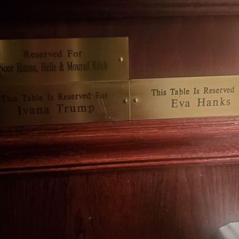 Cafe Fiorello - Plaques re Ivana Trump et al - Italian Near Me - New York, New York Cafe Fiorello - Plaques re Ivana Trump et al - Italian Near Me - New York, New York