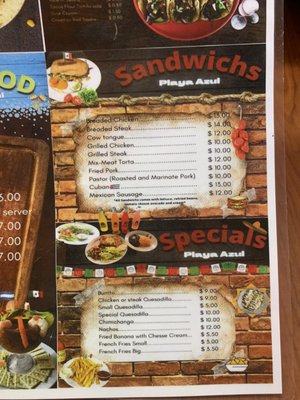 Menu photo 3 El Guanajuato Taco Shop Theodore, AL