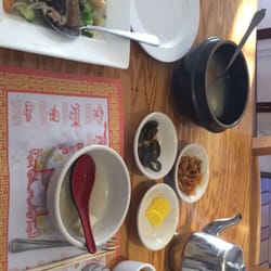 This was my meal, veggie and tofu soup and sautéed veggies.