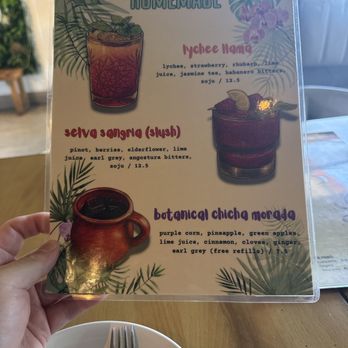 Flama Llama - Drink menu - Latin American Near Me - San Diego, California