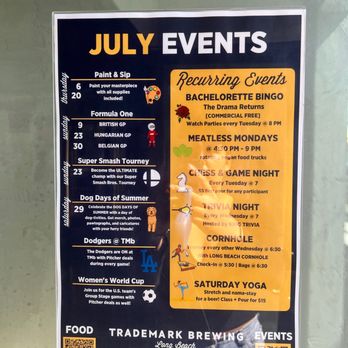 Trademark Brewing - July Events 2023 - Breweries Near Me - Long Beach, California Trademark Brewing - July Events 2023 - Breweries Near Me - Long Beach, California